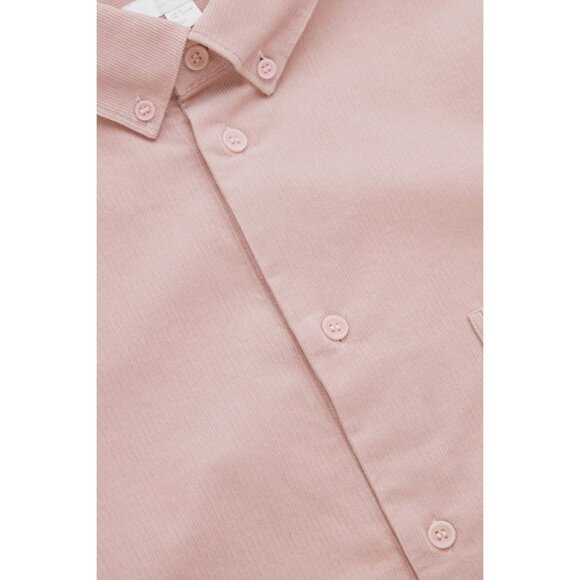 COS Men's Regular-Fit Blush Pink Cotton Corduroy Shirt - Picture 4 of 9